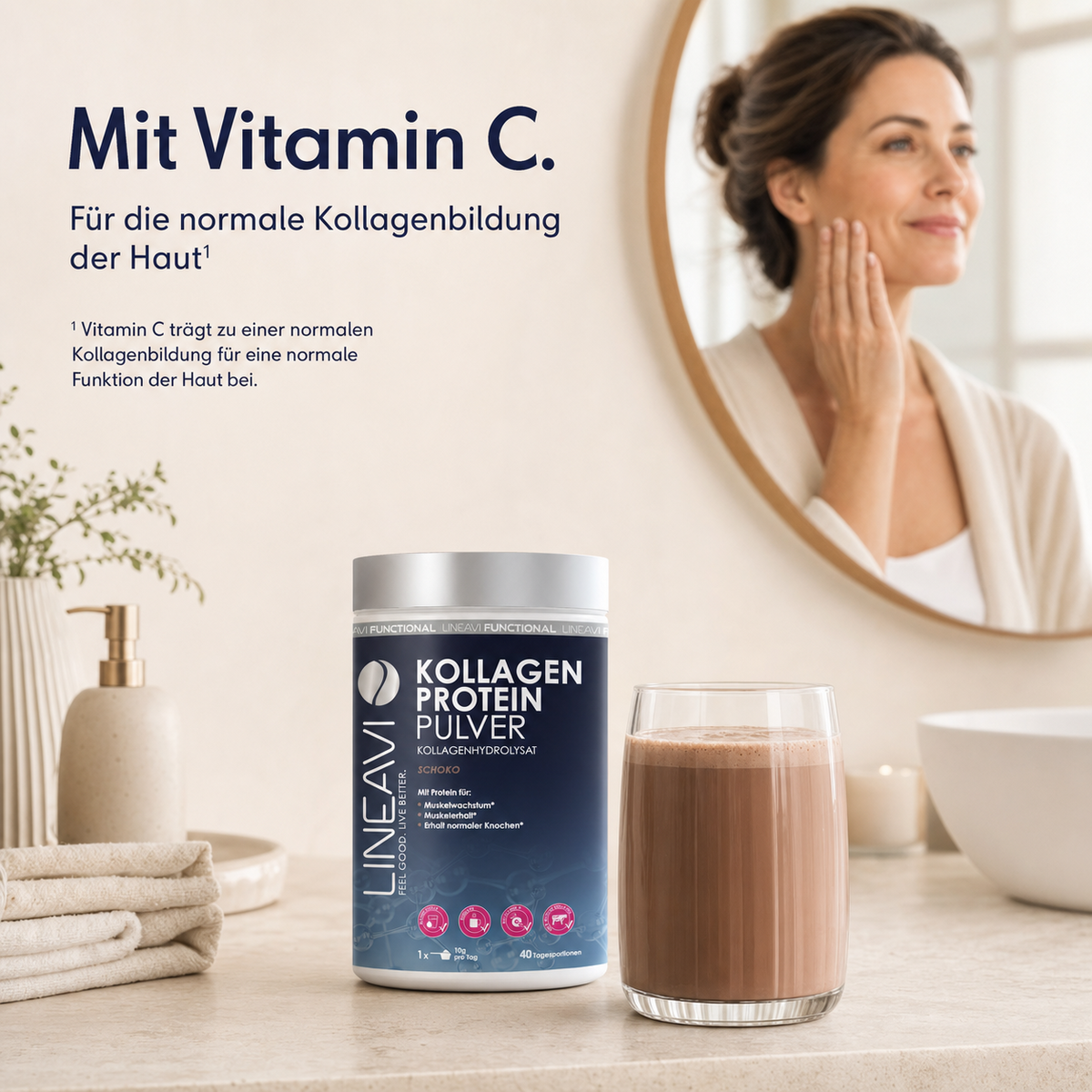 Kollagen Proteinpulver (400g) Chocolate