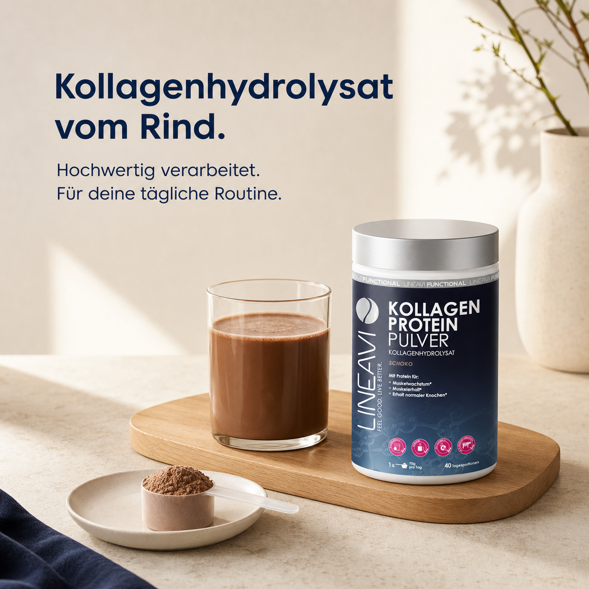 Kollagen Proteinpulver (400g) Chocolate
