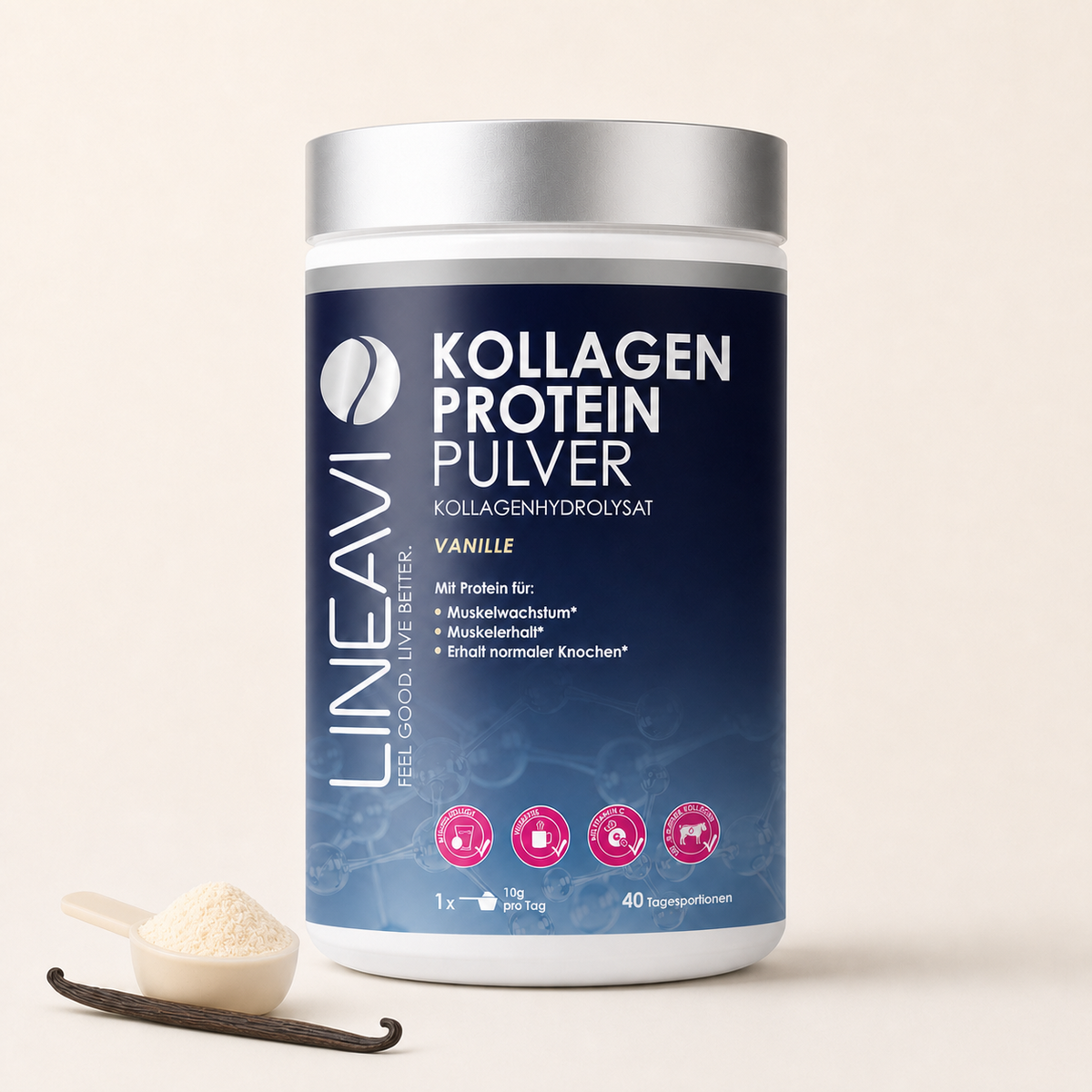 Kollagen Proteinpulver (400g) Vanilla