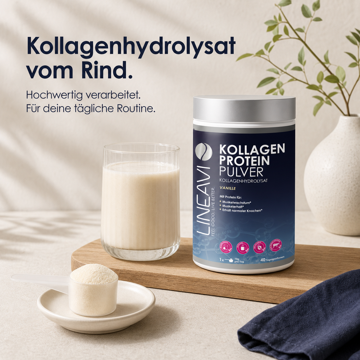 Kollagen Proteinpulver (400g) Vanilla