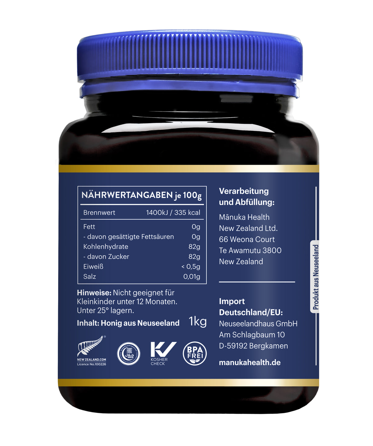 Manuka Honing MGO 250+ (1000g)