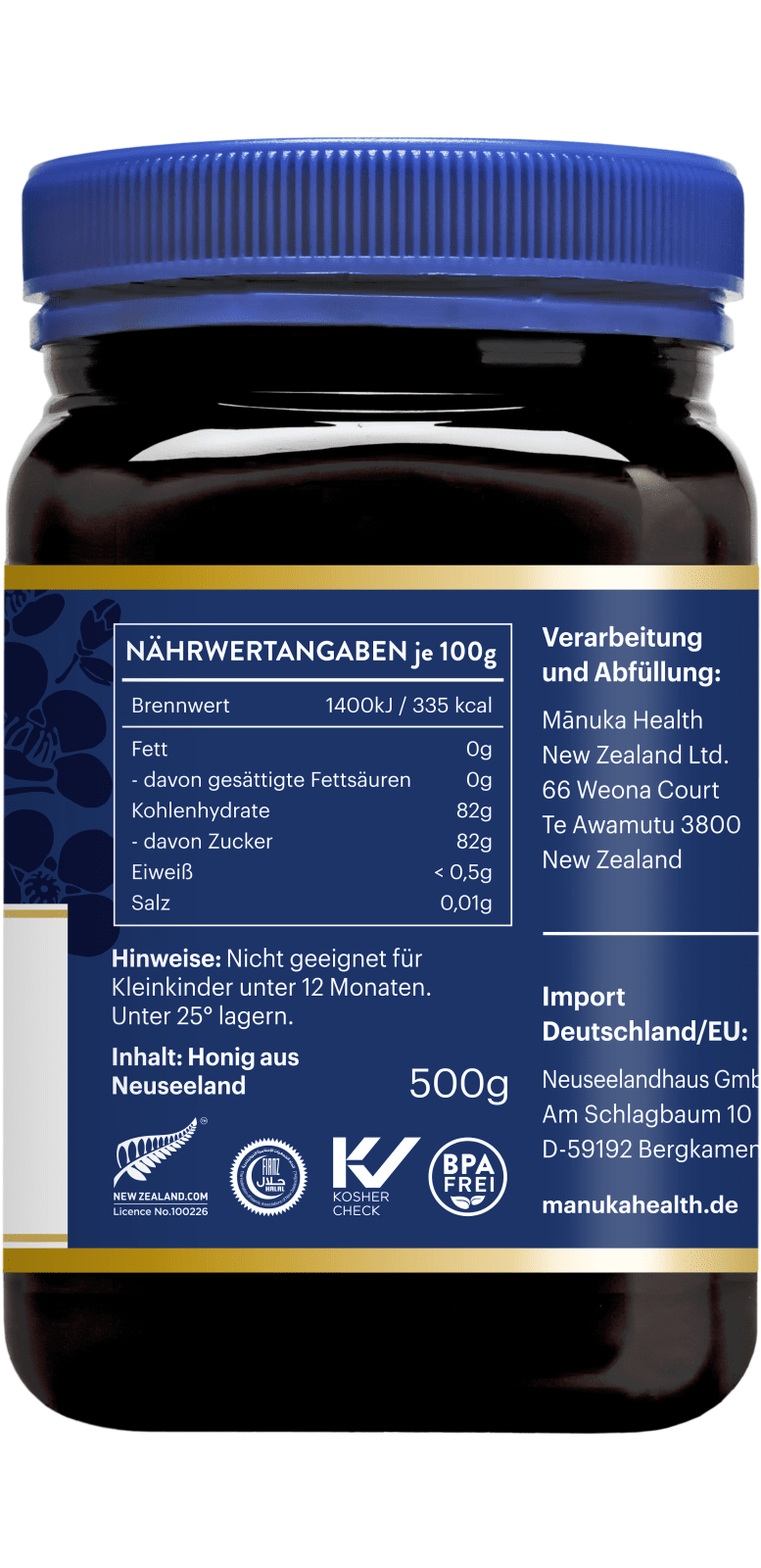 Manuka honing MGO 400+ (500g)