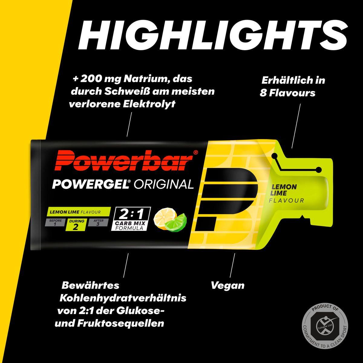 PowerGel (24x41g) Lemon-Lime