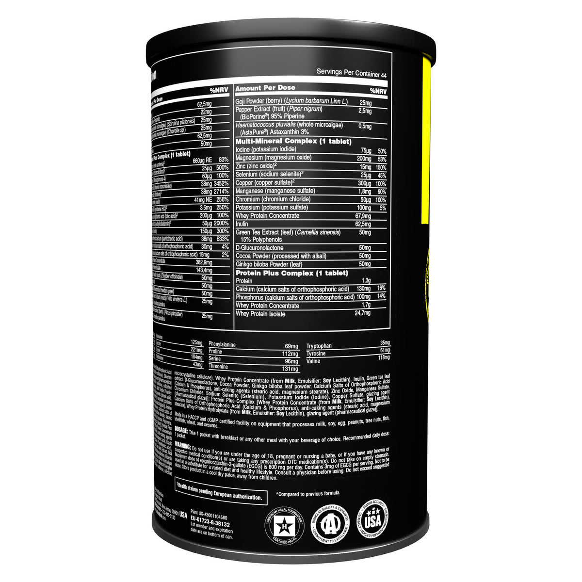 Animal Pak (44 Packs)