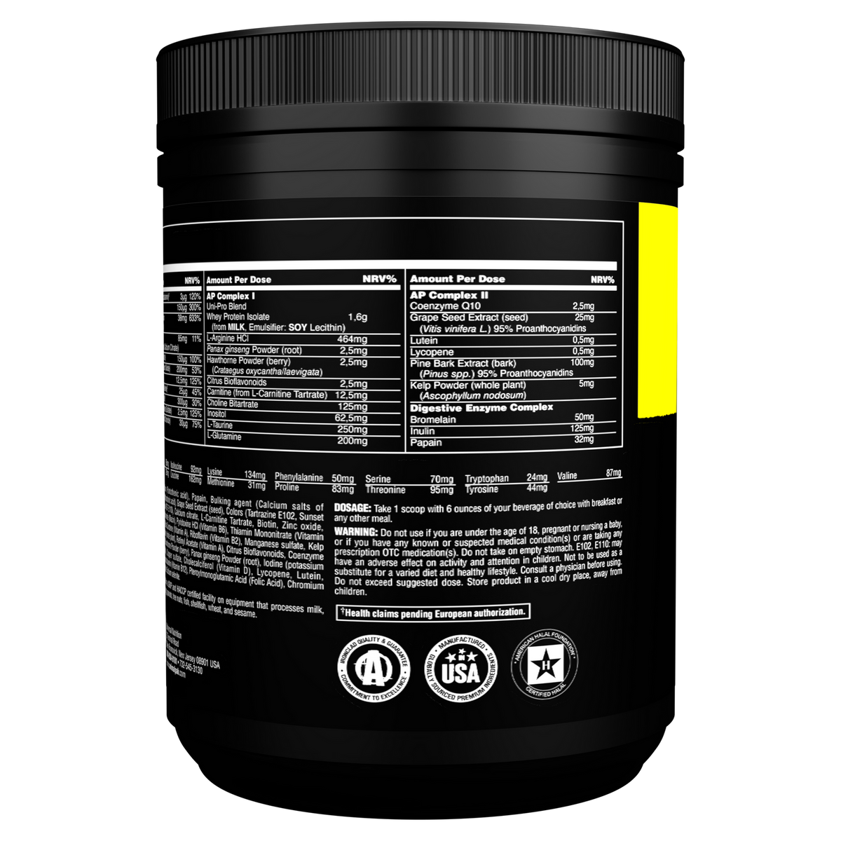 Animal Pak Powder (342g) Orange
