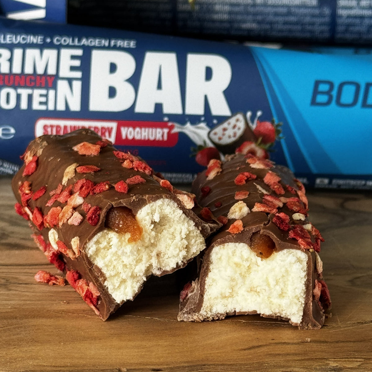 Prime Crunchy Protein Bar - 3 g leucine (12x65g) Strawberry-Yoghurt