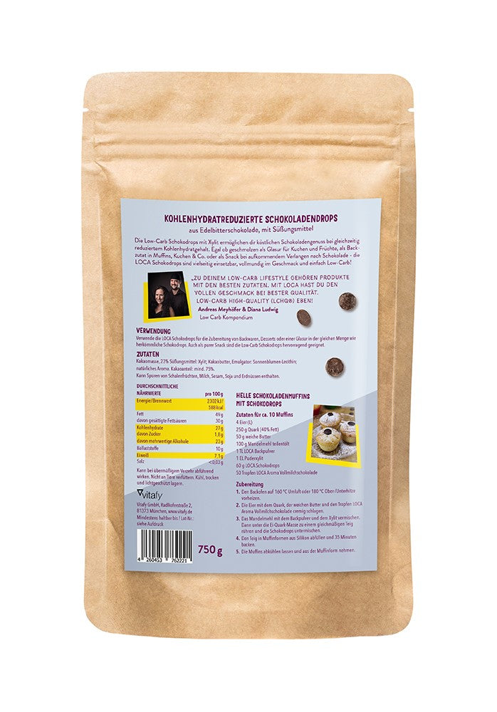 Low Carb Chocolate Drops (750g)