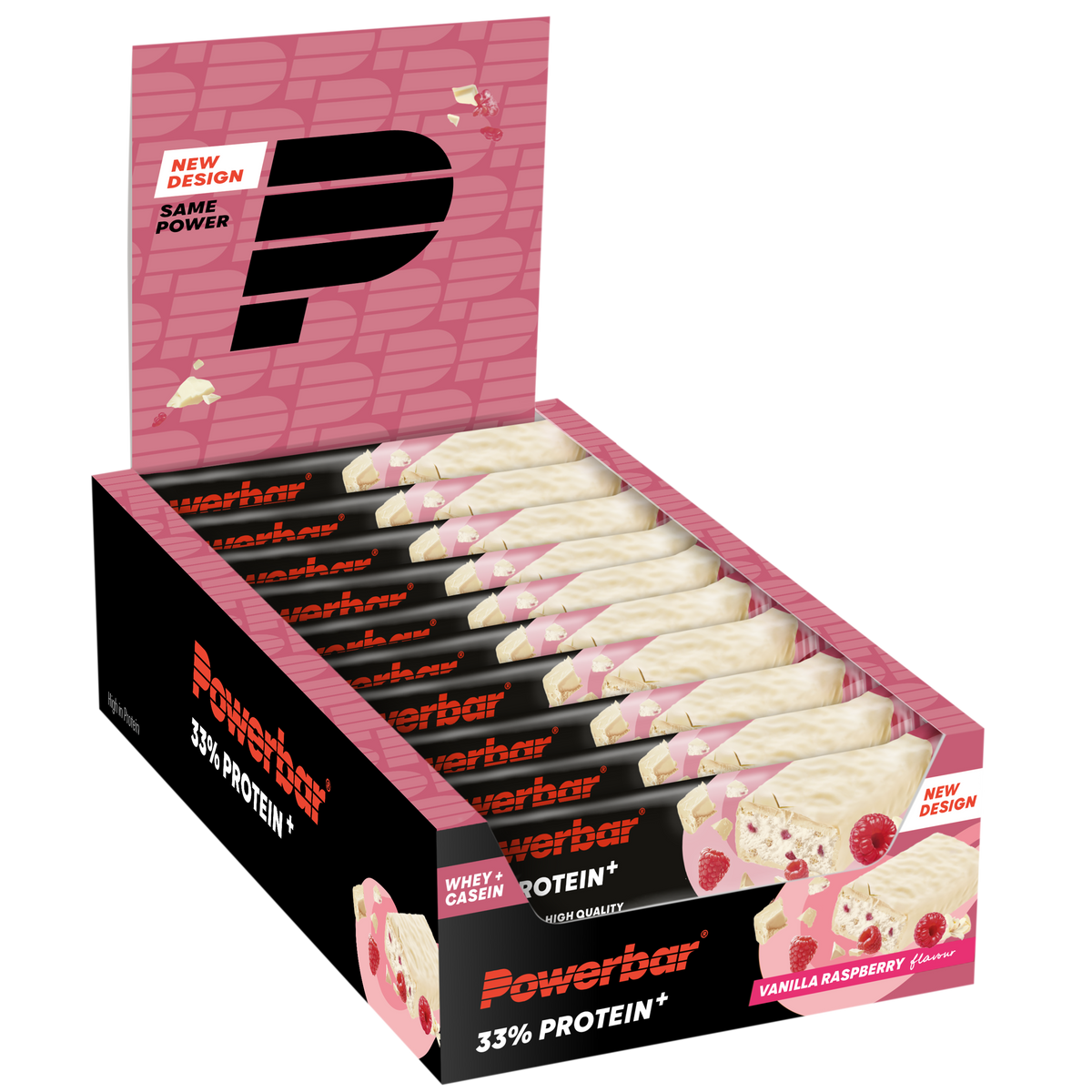 33% Protein Plus Bar (10x90g) Vanilla-Raspberry