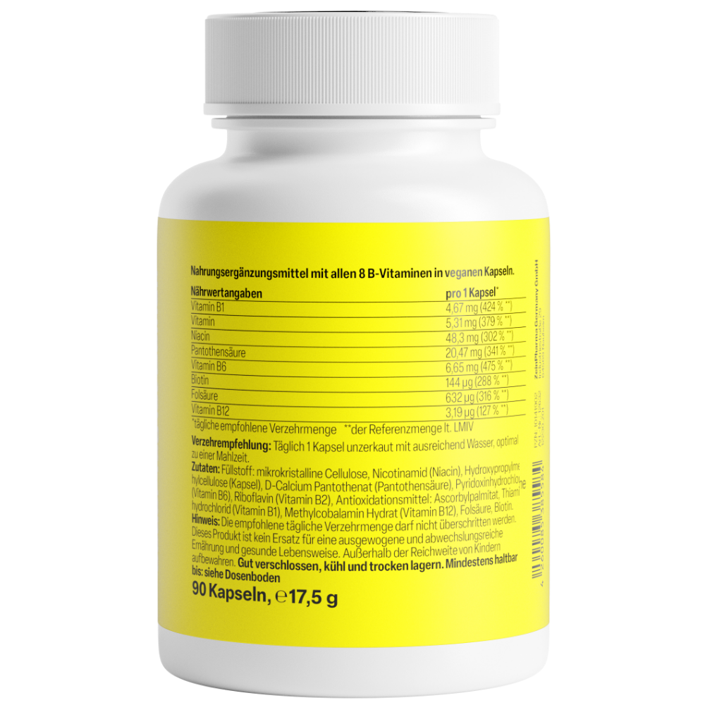 Vitamine B Complex + Biotin Forte (90 capsules)