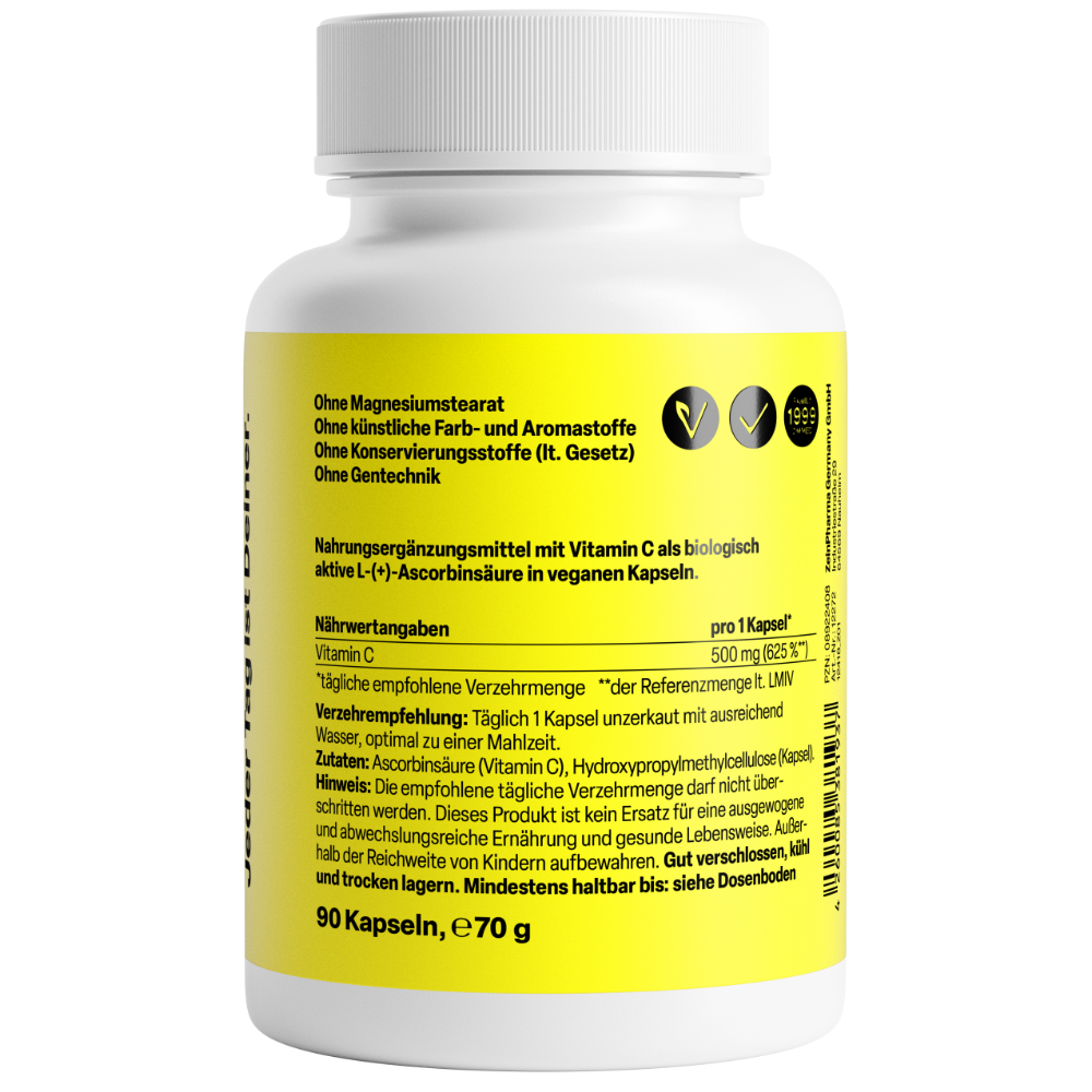 Vitamine C capsules 500mg (90 capsules)