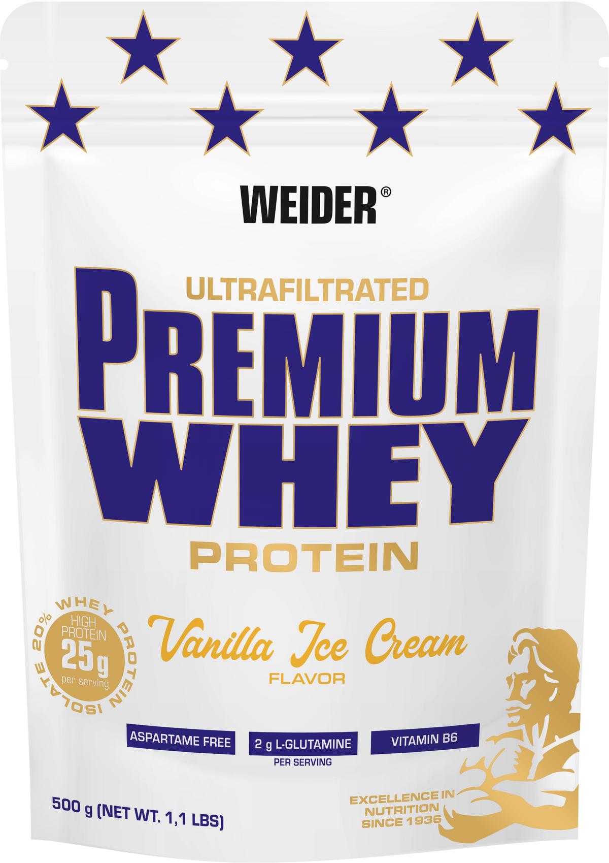 Premium Whey Protein (500g) Vanilla Ice Cream