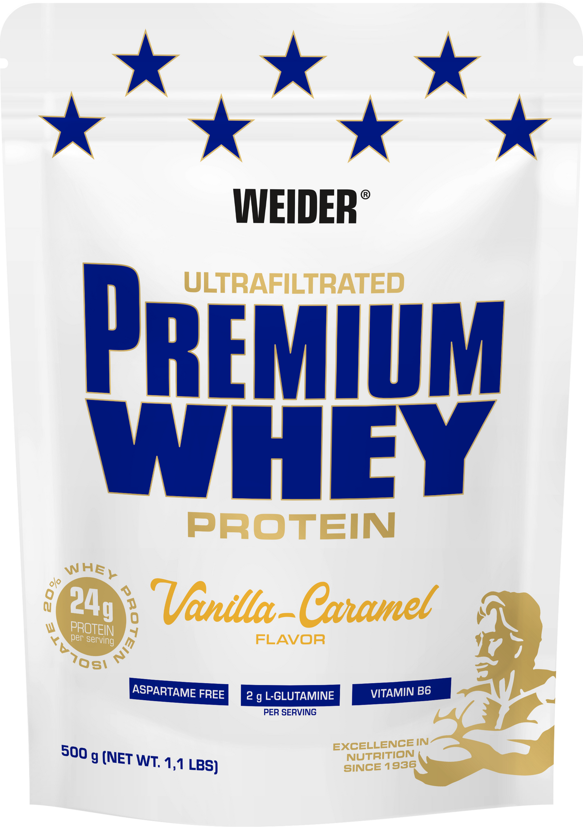 Premium Whey Protein (500g) Vanille-Caramel