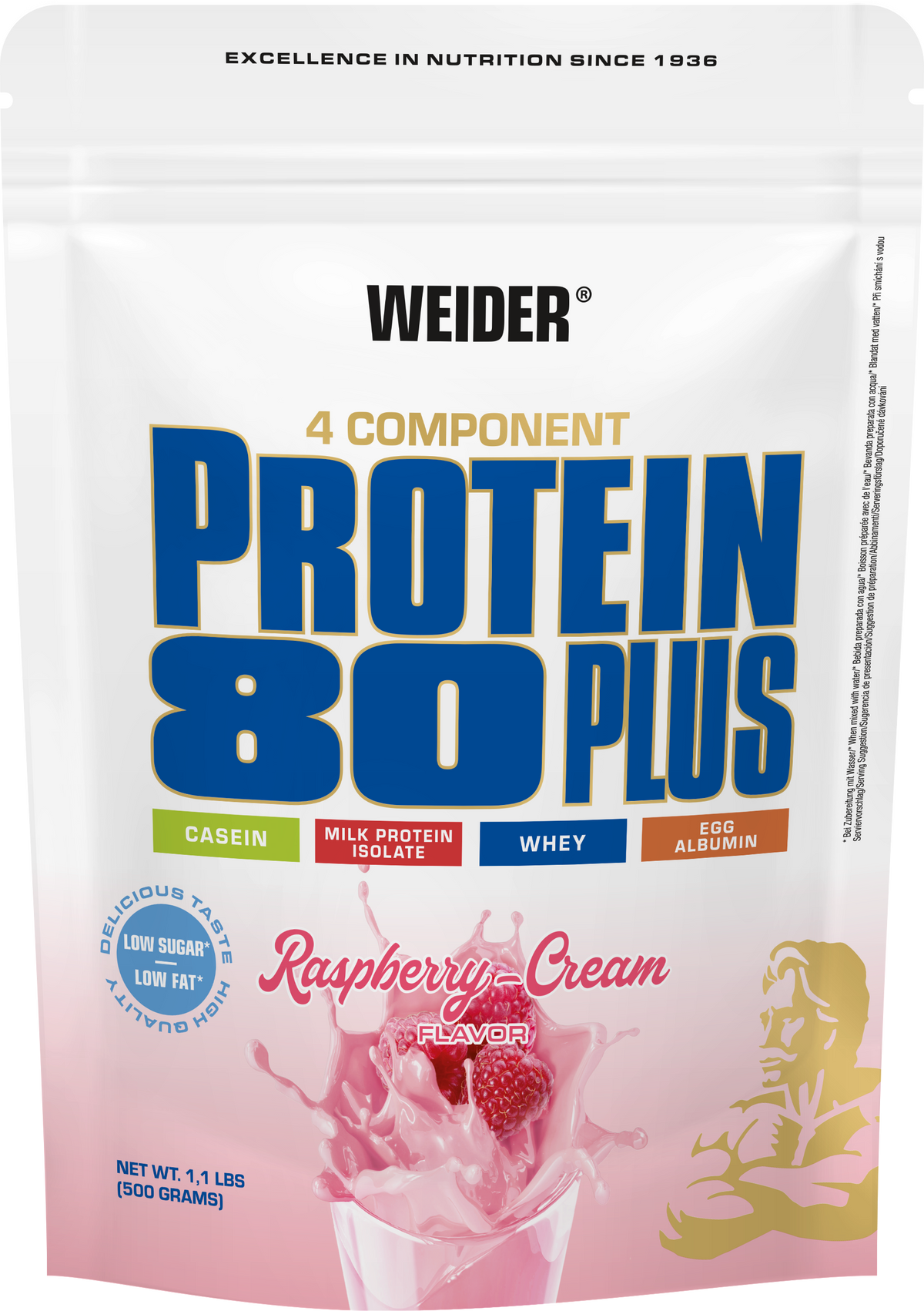 Protein 80 Plus (500g) Raspberry-Cream