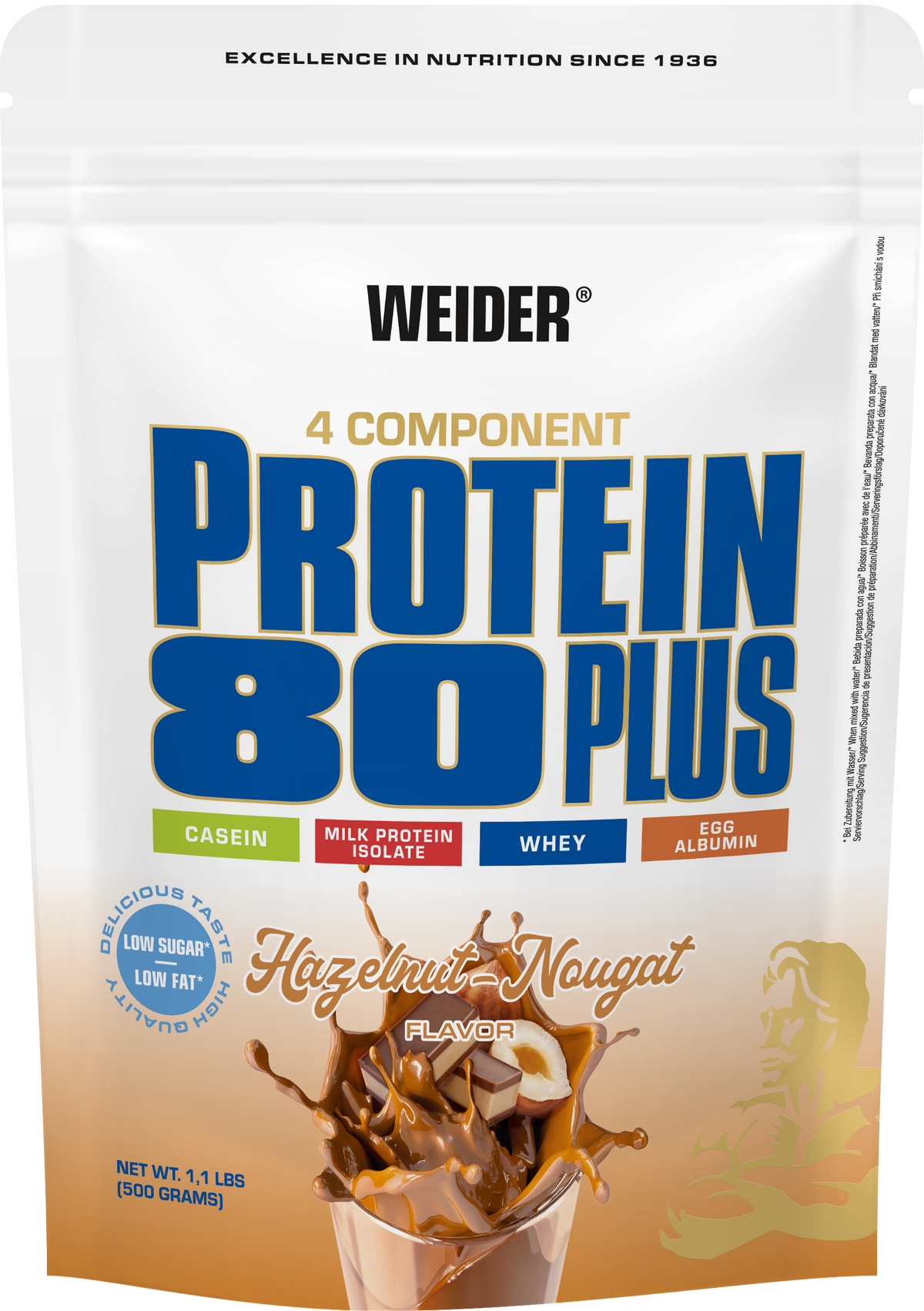 Protein 80 Plus (500g) Hazelnut-Nougat