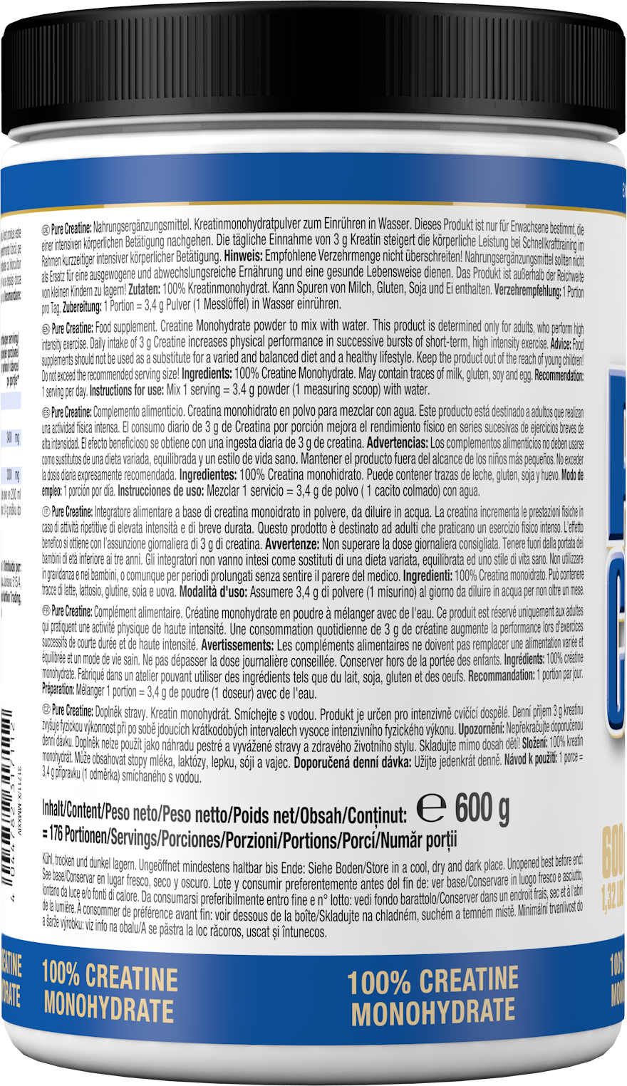 Pure Creatine Creapure® (600g)