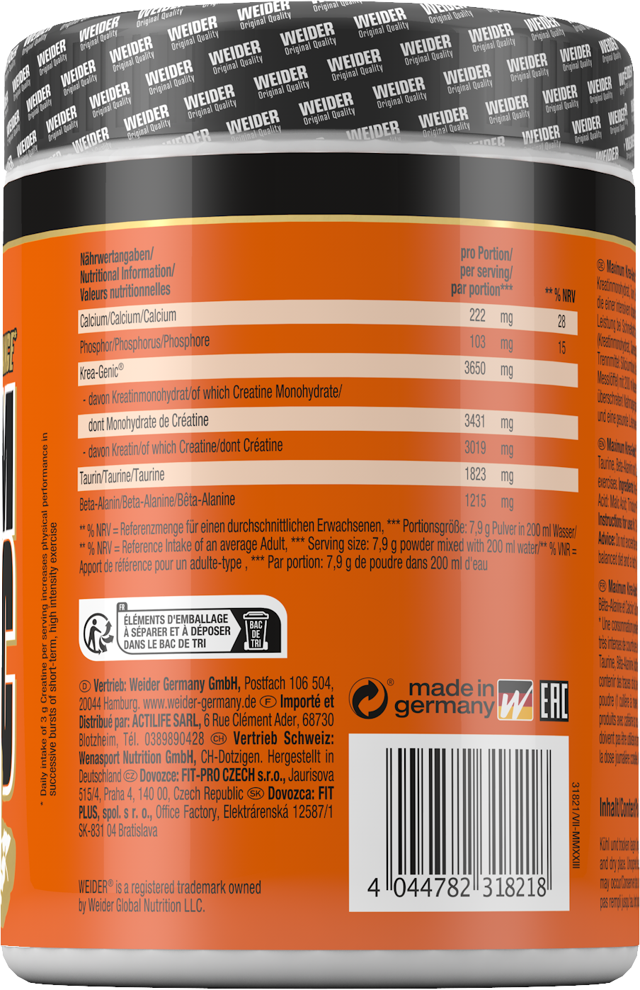 Maximum Krea-Genic Powder (454g)