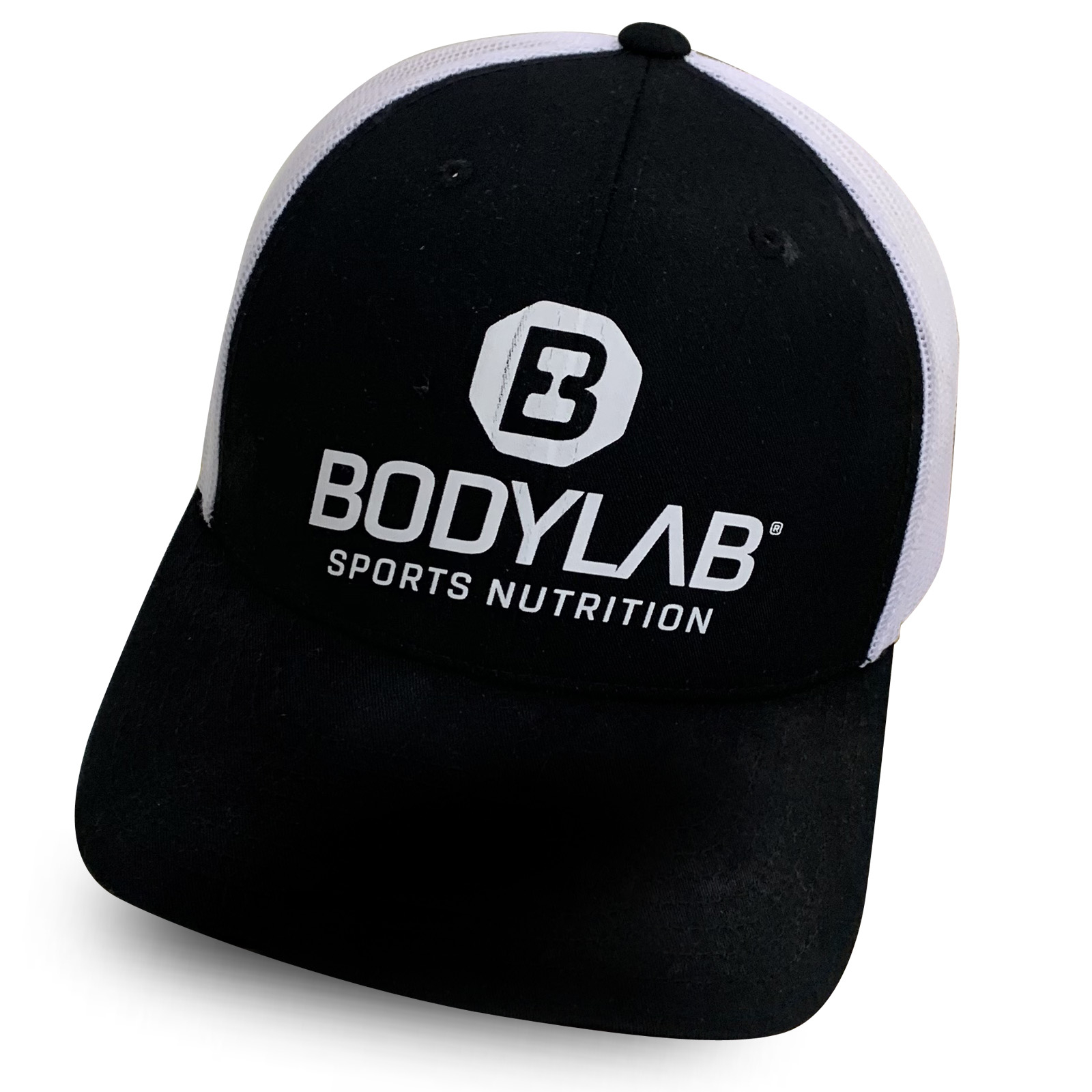 deed het microscoop Schiereiland Trucker Cap zwart/wit met Bodylab-logo van Bodylab24 kopen | Bodylab Shop